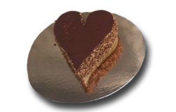 Coeur de la St Valentin au chocolat